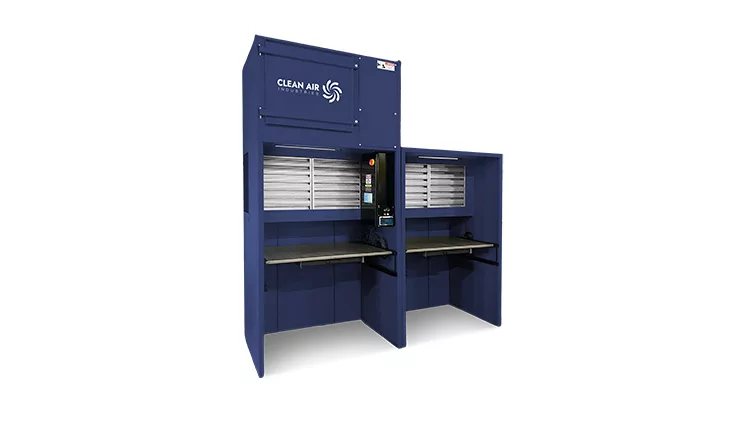 WeldStation Dual Welding Booth by Clean Air Industries
