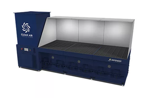 Defender Downdraft Tables by Clean Air Industries